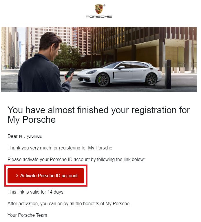 activate your porsche